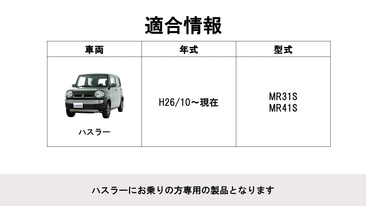 ハスラー用 10.1型WSVGAリアビジョン RCA接続専用モデル